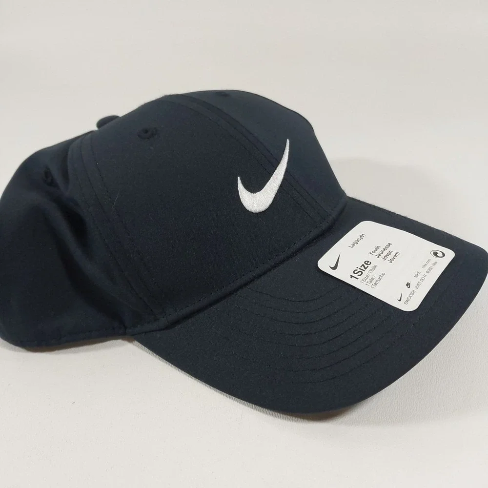 NIKE Legacy91 UNISEX YOUTH Dri-Fit Swoosh Logo Strapback Baseball Hat Cap